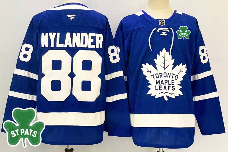 Men Toronto Maple Leafs #88 Nylander Blue Fanatics 2025 NHL Jersey style 3->chicago blackhawks->NHL Jersey